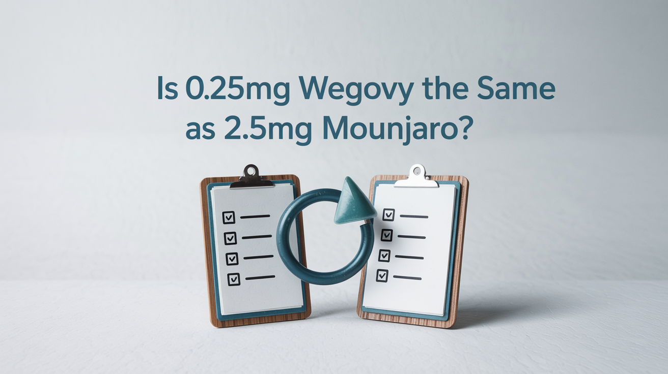 Is 0.25mg Wegovy the Same as 2.5mg Mounjaro? | Dose Equivalency Guide